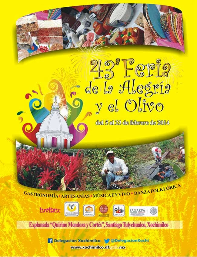 XLIII Feria de la Alegría y el Olivo en Xochimilco 2014