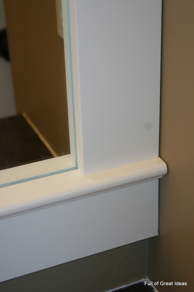 Full of Great Ideas How to Upgrade your Builder Grade Mirror Frame it!