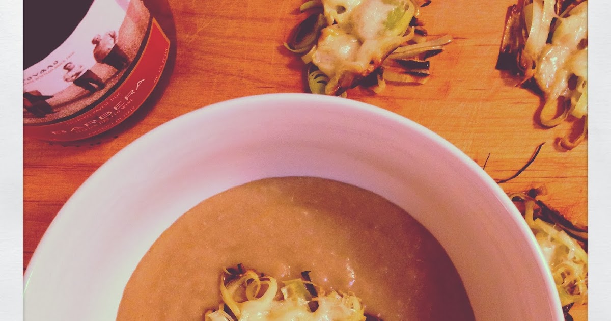 The Lush Chef Silky Leek and Red Wine Soup