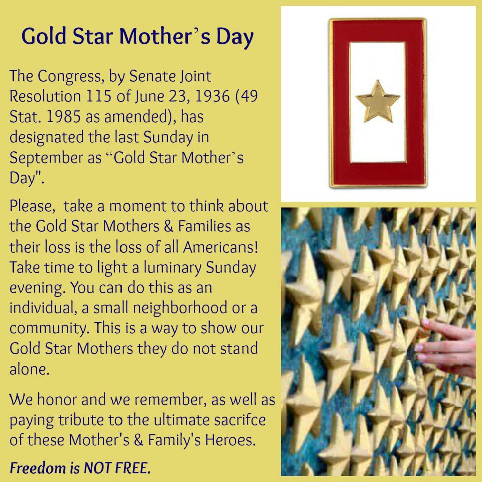 The Wonders of Doing: &quot; Gold Star Mothers&quot;