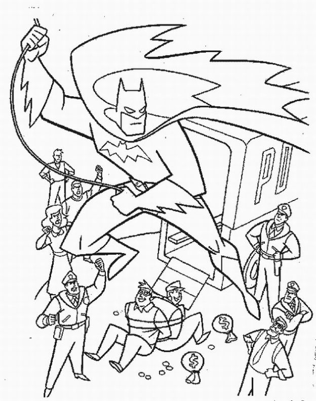 Batman Colouring Pages