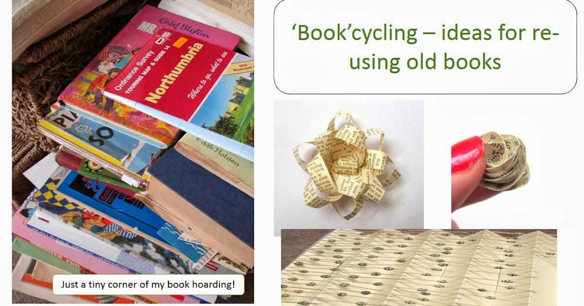 Pink Flamingo Handcrafting 'Book'cycling things to make with old