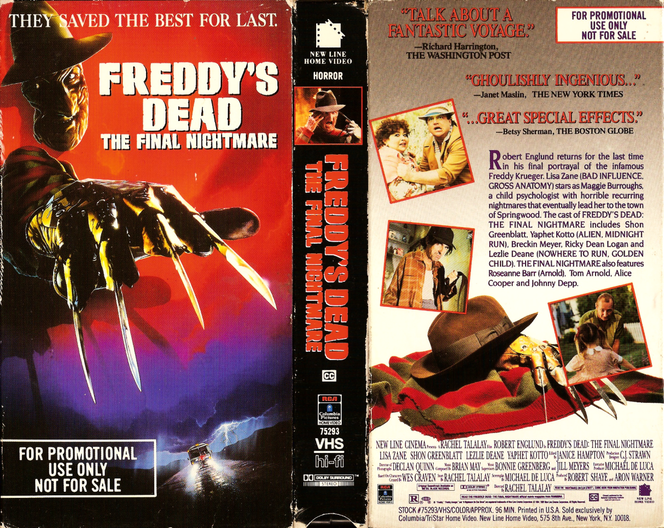 Freddys 1991 Freddy's dead promo tee