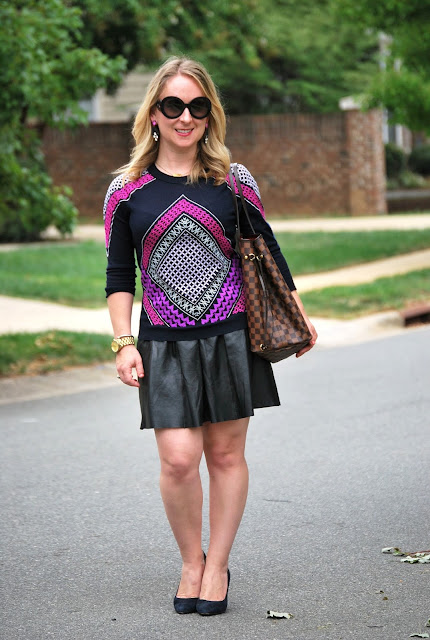 How to style a leather skirt, pleated leather skirt