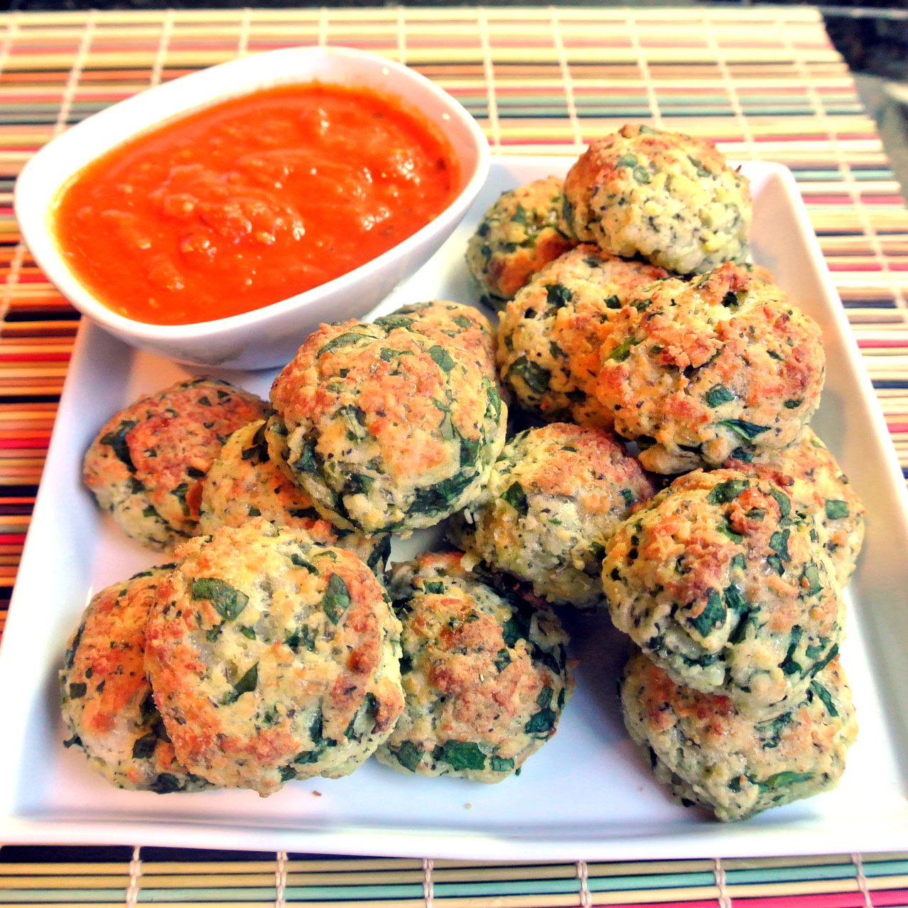 Mom, What's For Dinner? SpinachCheese Balls