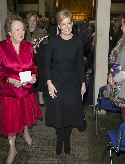 Sophie, Countess of Wessex attends the Canine Partners 25th anniversary Carol service at Guards Chapel 