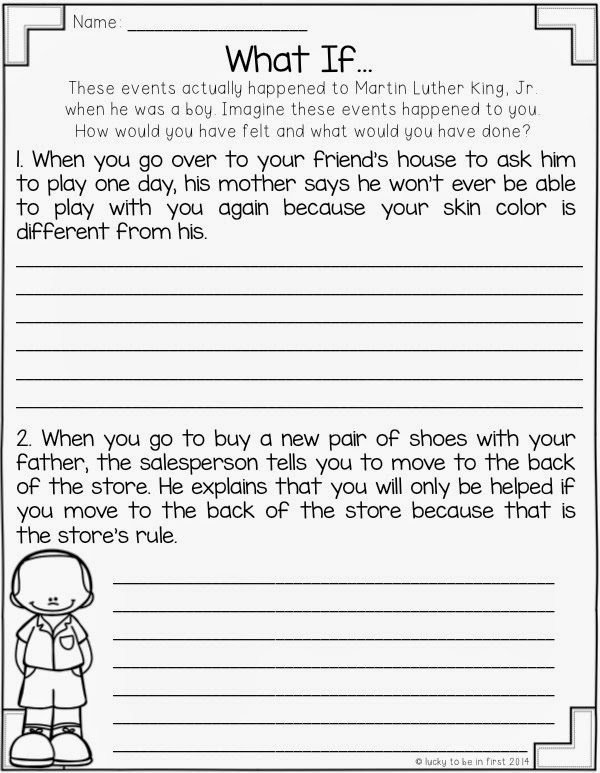 Second grade essays on martin luther king jr image