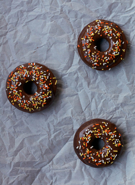 A Less Processed Life What's Baking Baked Crème Brûlée Stout Donuts