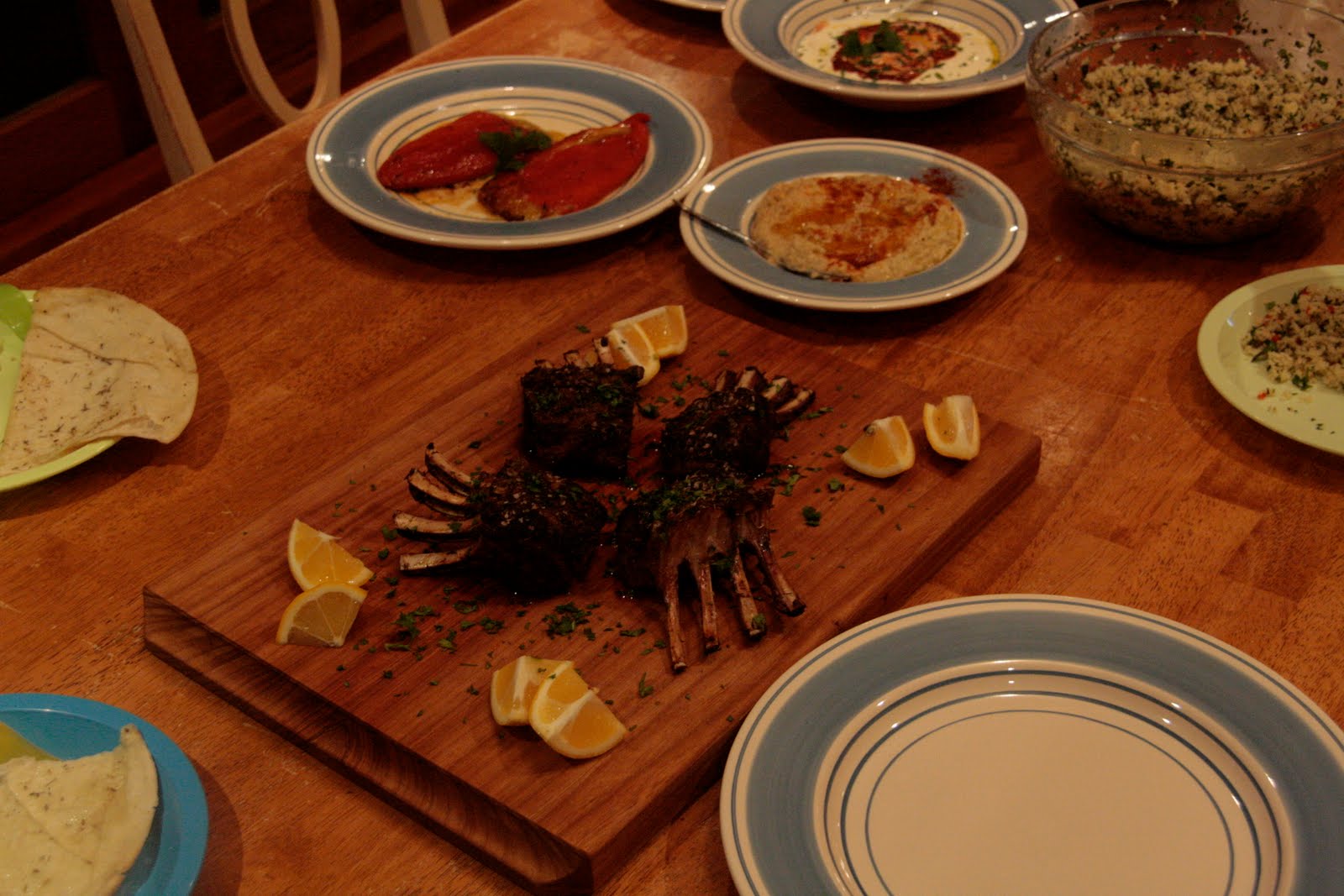 My Jamie Oliver Experiment Moroccan Lamb Chops, Flatbreads, Herby