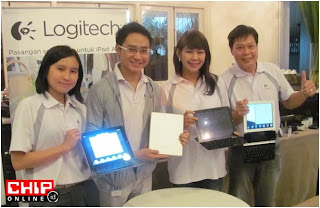 Logitect Ultrathin Keyboard Cover Untuk iPad