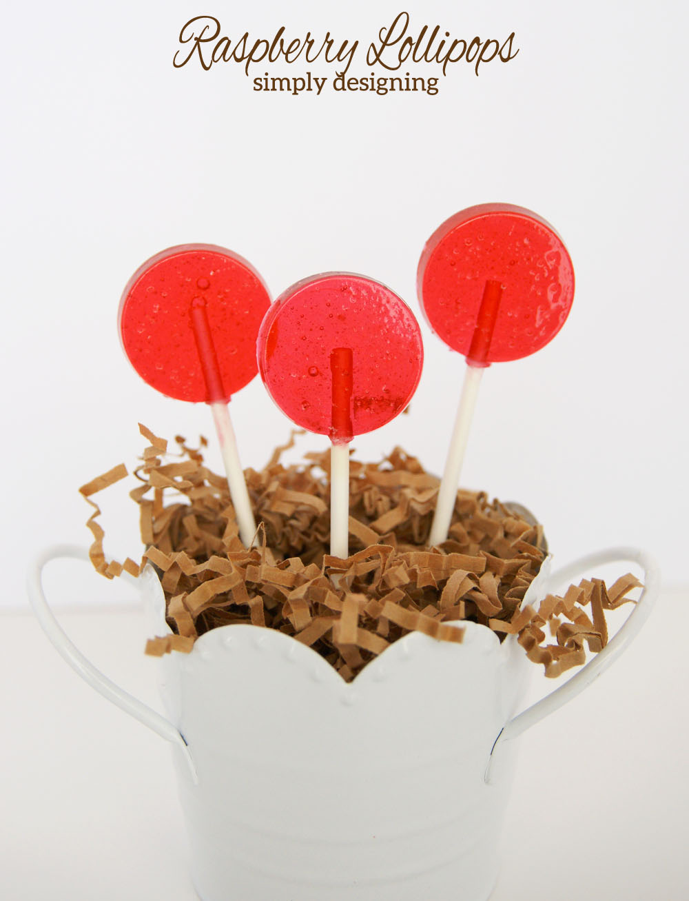 ChocolateDipped Raspberry Lollipops