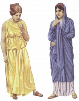 Vestidos Romanos Mujer Romana Vestuario Romano Antiguo Algunos Ejemplos De  Vestimentas En Roma