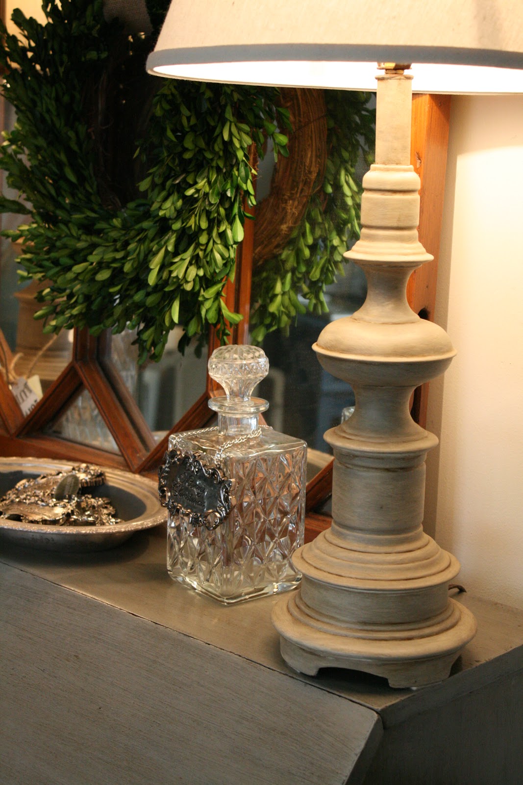 Reloved Rubbish Chalk Paint on Brass Lamps