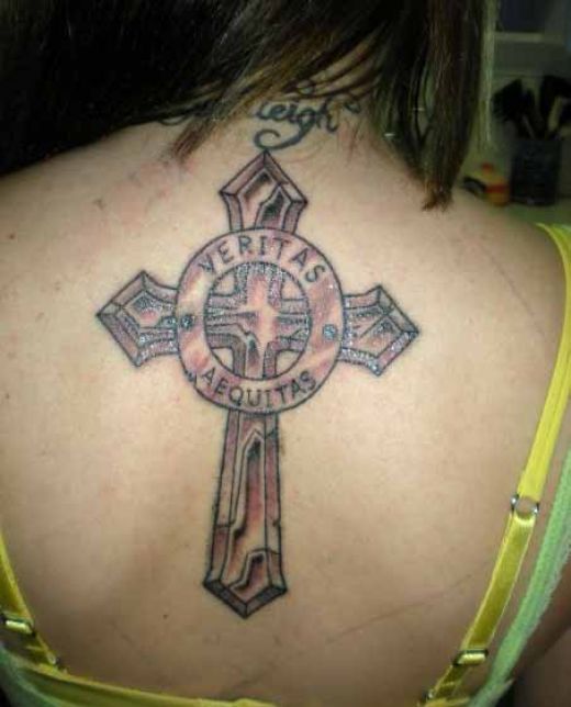 Tattoo Ideas In Latin. this cross tattoo design,
