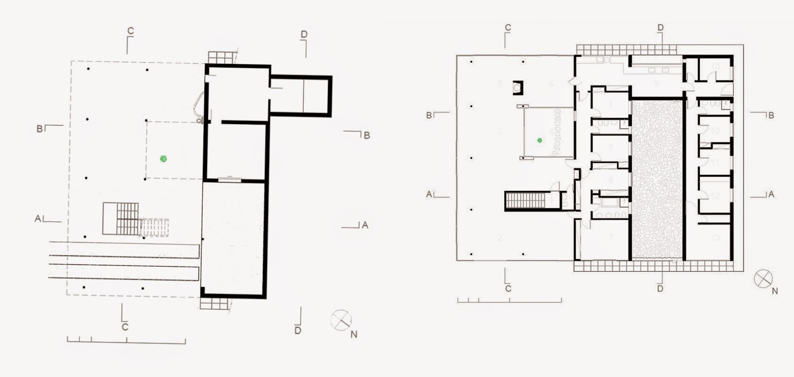 First and second floors