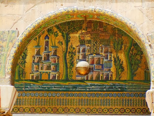 Fig. 10.- Mezquita de Damasco. Mosaico. El Paraíso. Foto M.A. Aznar.