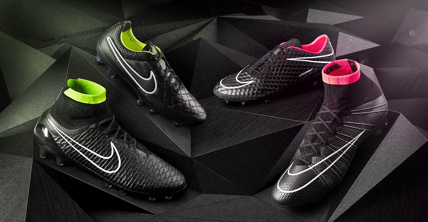 botines nike color negro