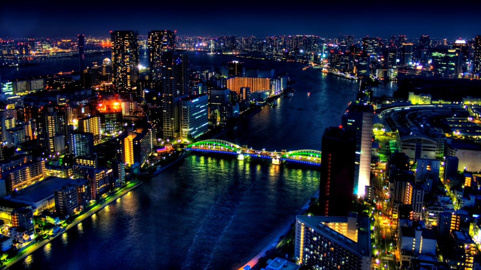 Japan Tokyo City at Night Japan Tokyo City at Night