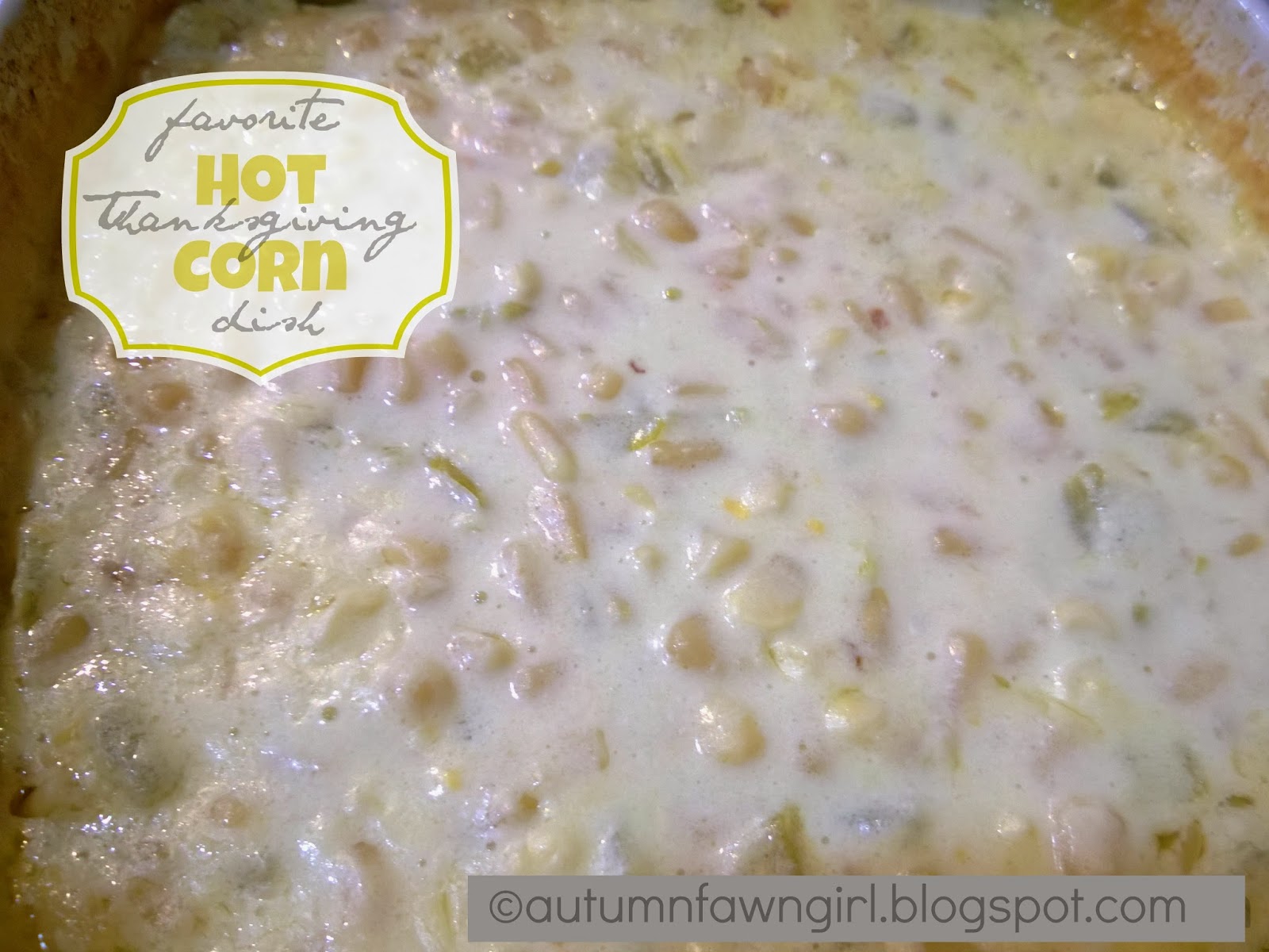 Brandi Raae Favorite Thanksgiving Dish HOT CORN