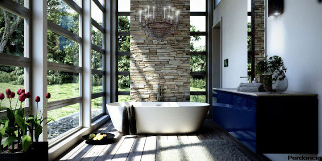 Варианты дизайна ванной комнаты с окном фото