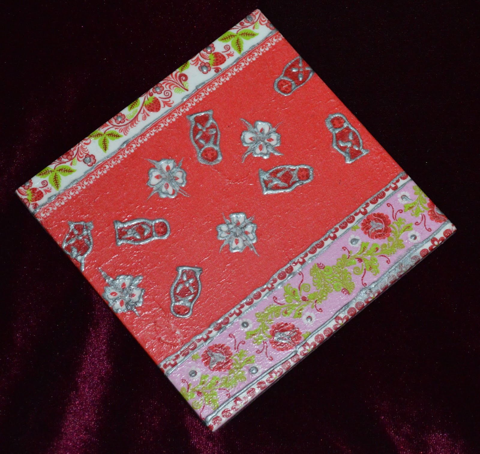 Agni's Art Space Decoupage on tiles