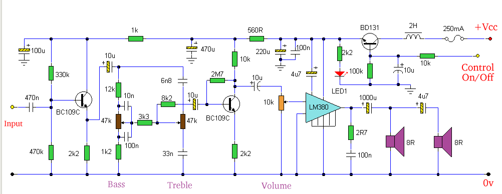 service elektronika: kumpulan skema amplifier