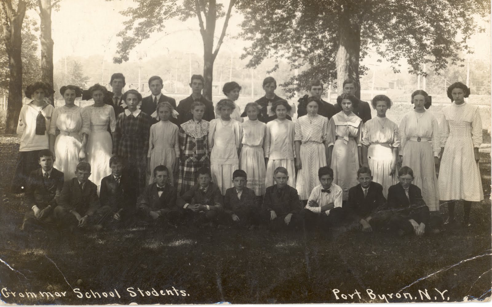 Grammer School Students Lock 52 Historical Society of Port Byron NY