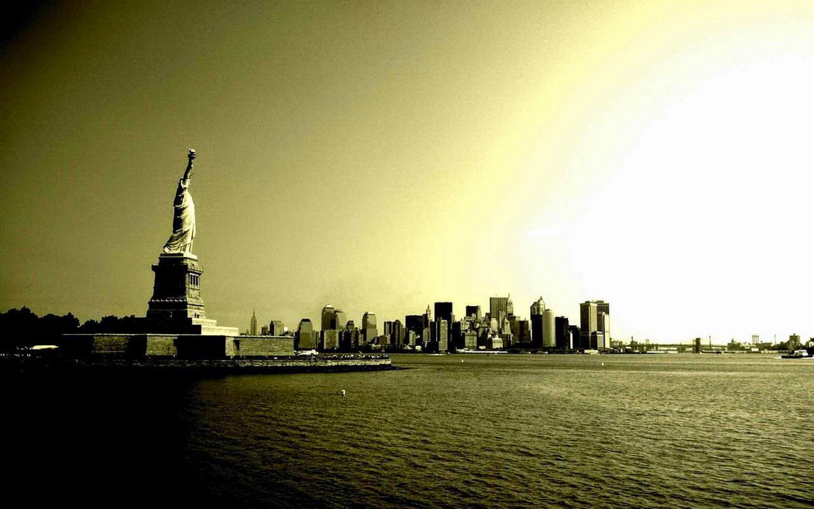 Hd Hintergrundbilder New York Freiheitsstatue Landschaft Kostenlos Usa City Stadt Bilder