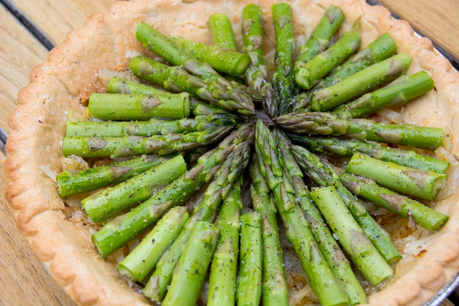 Aesthetic Nest Cooking Asparagus Gruyere Tart (Recipe)
