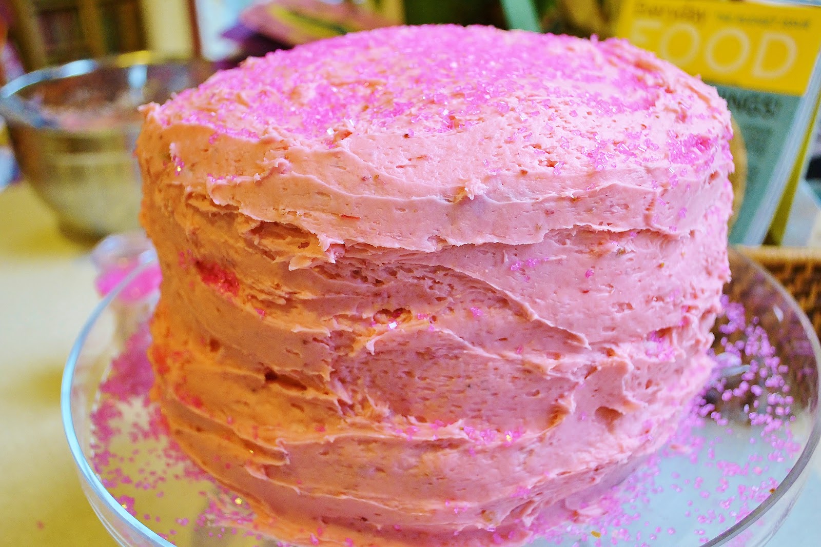 Pink Sparkle Fun A Pink and Sparkly Birthday Cake