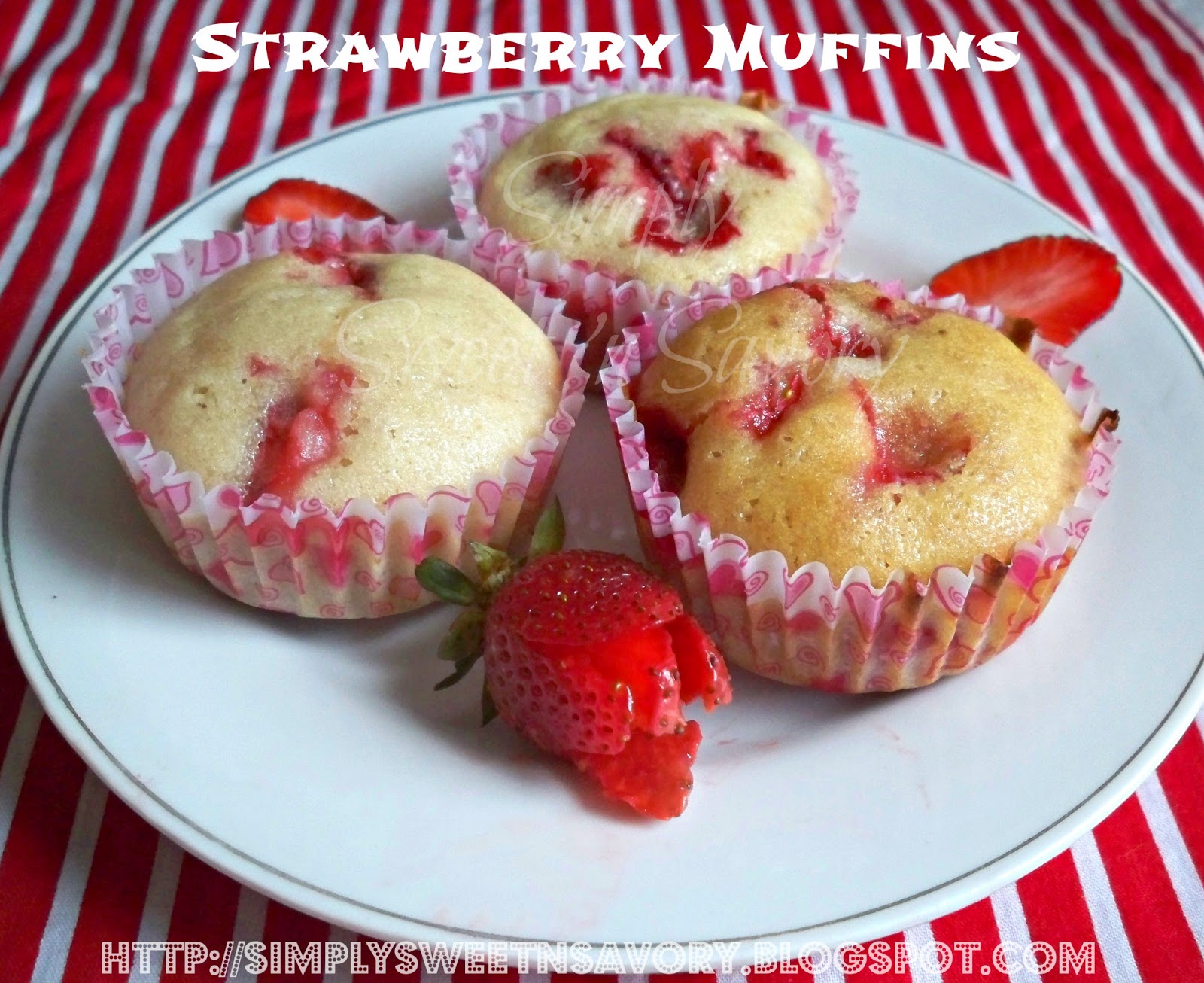 Simply Sweet 'n Savory Strawberry Muffins