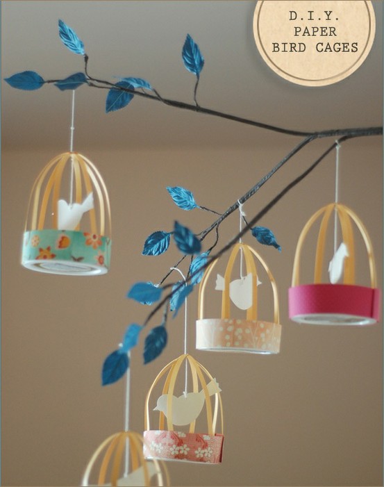 DIY Paper bird cages the ReFab Diaries