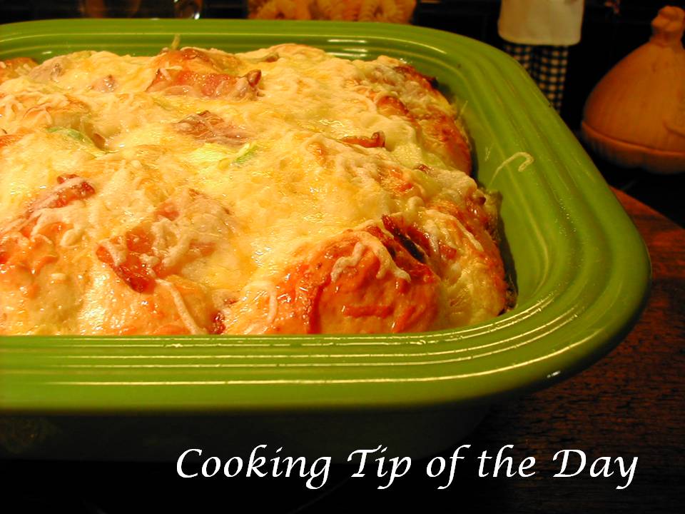 Cooking Tip of the Day Cheesy Egg Bacon and Biscuit Breakfast Casserole