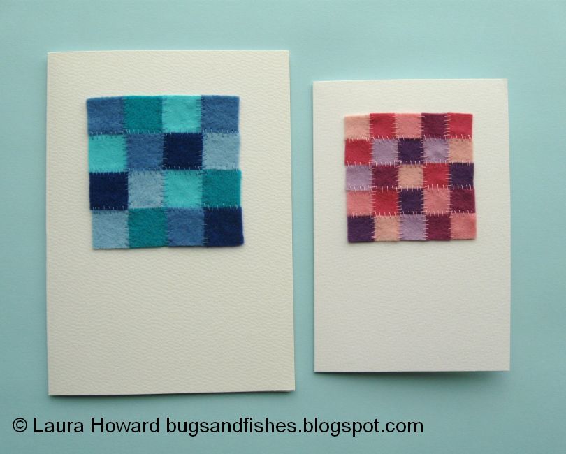 Bugs and Fishes by Lupin How To Felt Patchwork Card