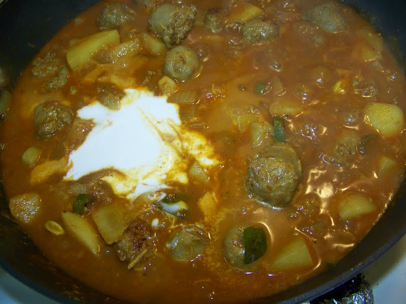 Kitchen Simmer Spicy Sausage and Potato Curry