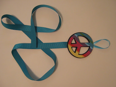 Peace Sign Bow hanger $2.00