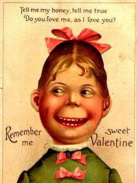 Creepy Vintage Valentine's Day Greeting Cards | Retro ...