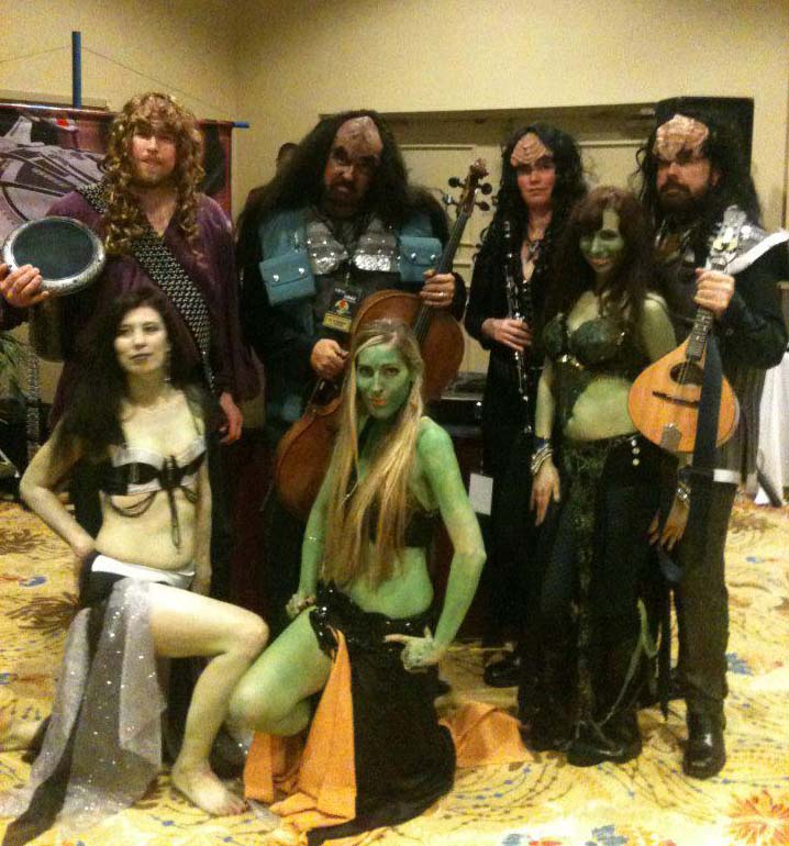 These are some of the Pandora Society cosplayers...