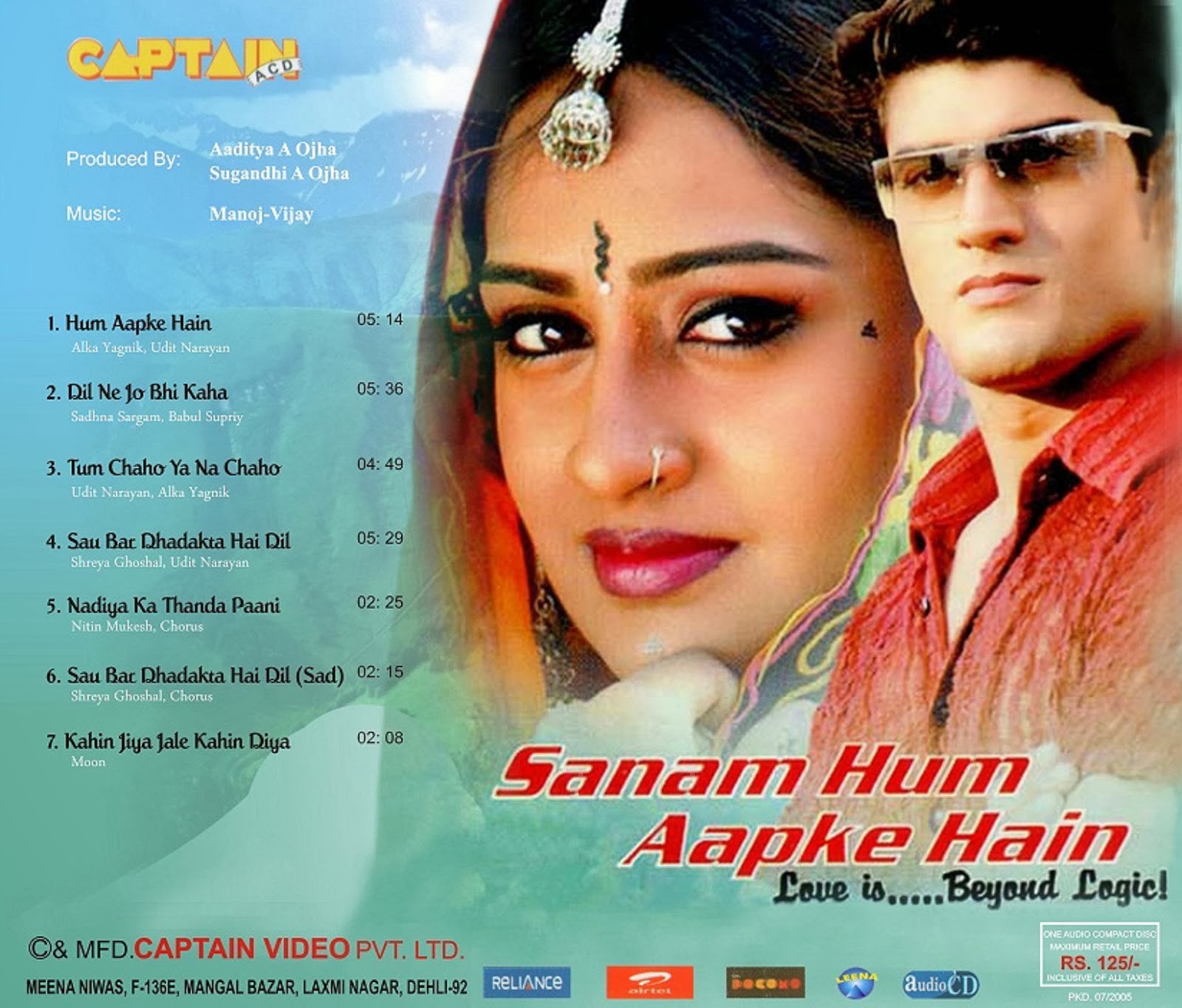 Hindi Sanam Hum Aapke Hain Movies