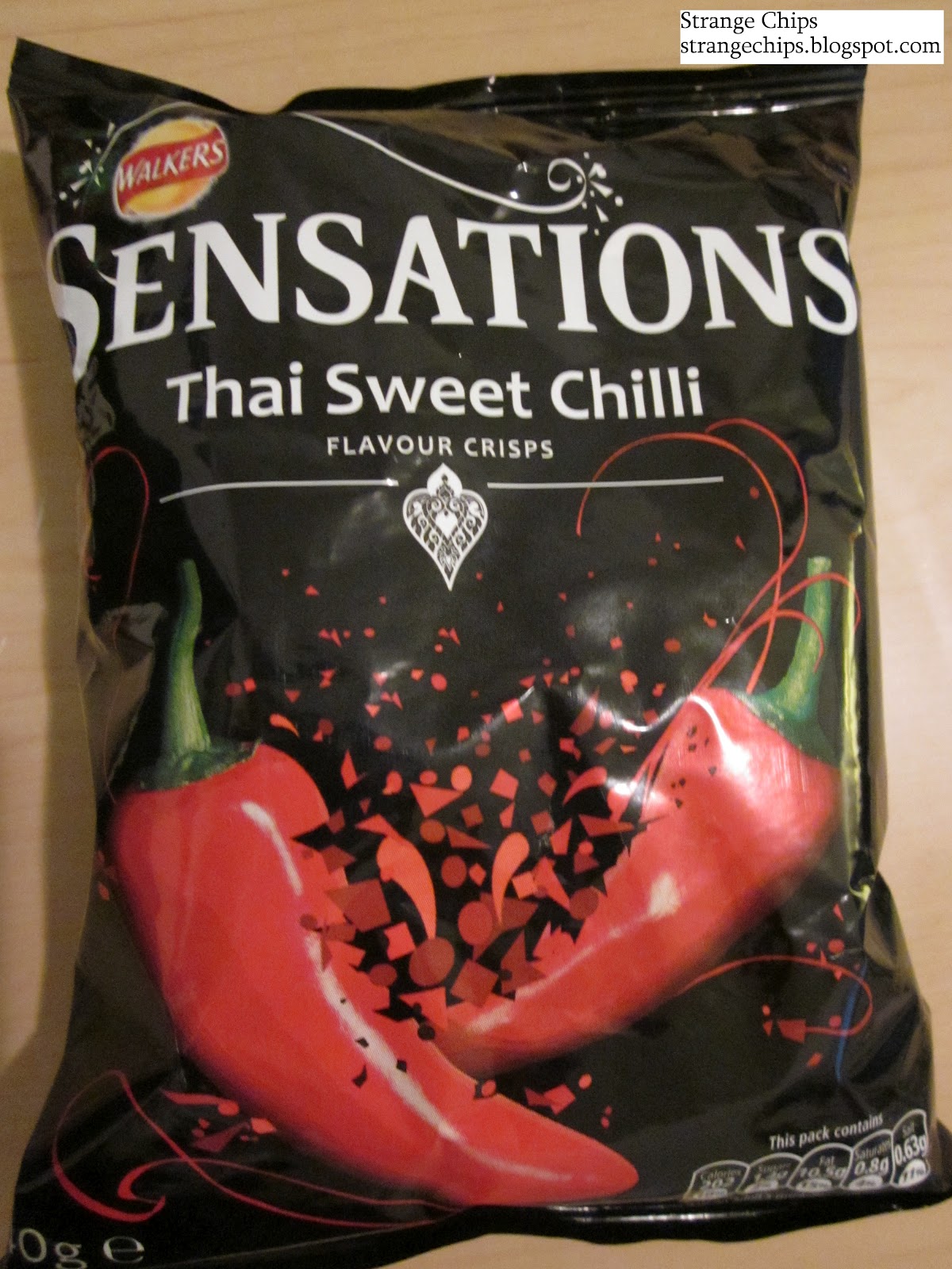 Strange Chips Walkers Sensations Thai Sweet Chili