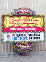 bunga papan happy wedding pernikahan tangerang