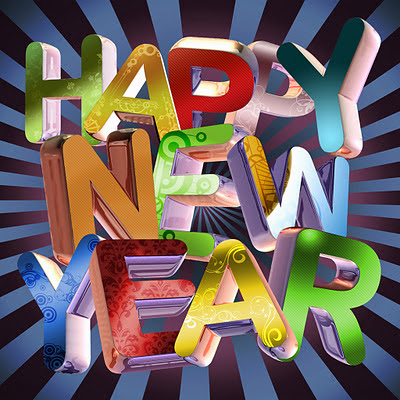 Happy New year e-cards download free wallpapers for Apple iPad