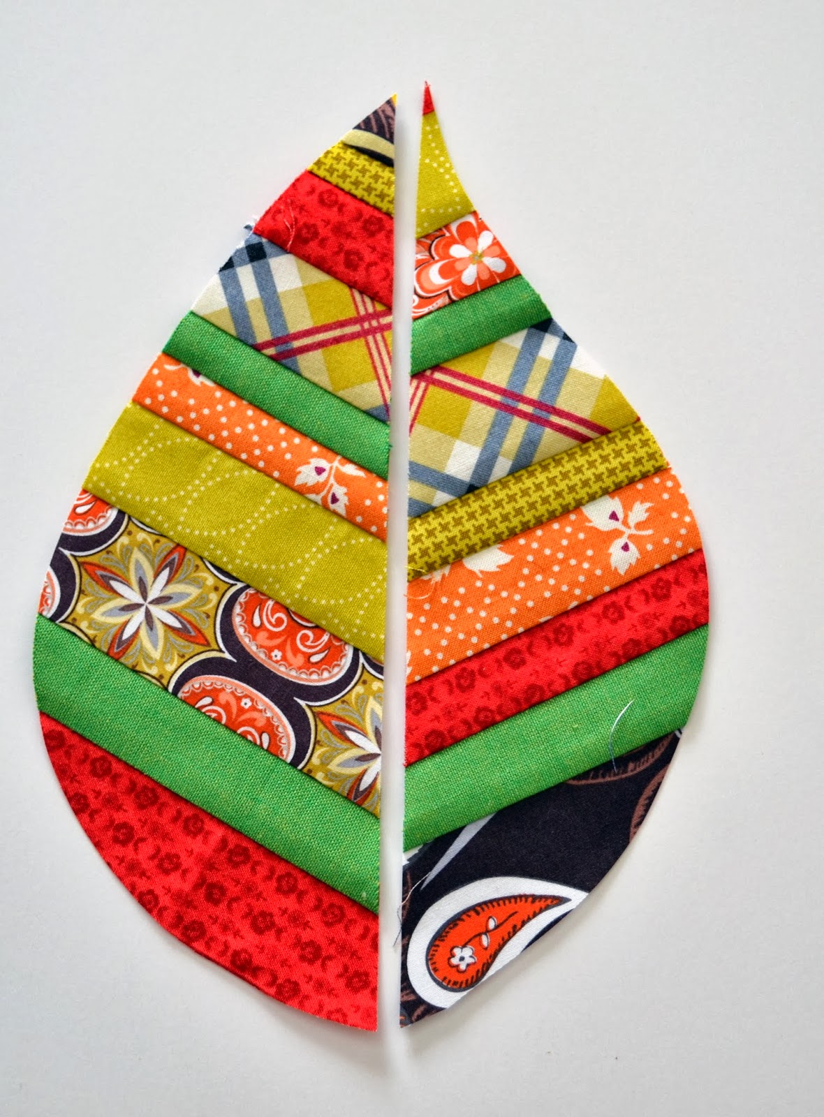 Half Stitched Quilted Leaf Potholder A Tutorial