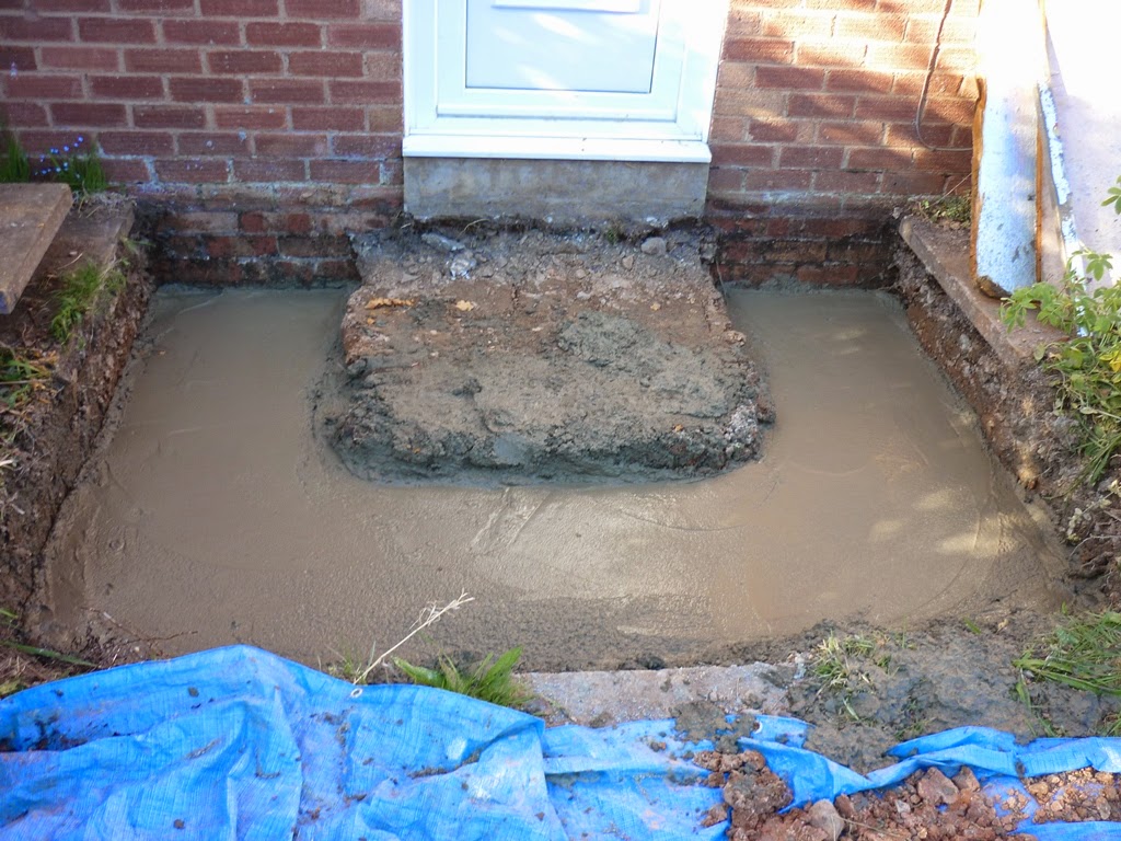 An English Homestead Porch Footings And Digger Work