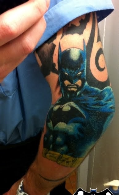 BAT - BLOG : BATMAN TOYS and COLLECTIBLES: Fresh BATMAN TATTOO Art Photo