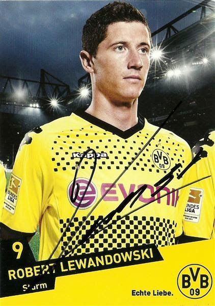 Autografy-Gwiazd: Autograf Robert Lewandowski