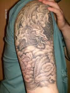 tattoo gallery for men: Dragon Half Sleeve Tattoos For Men