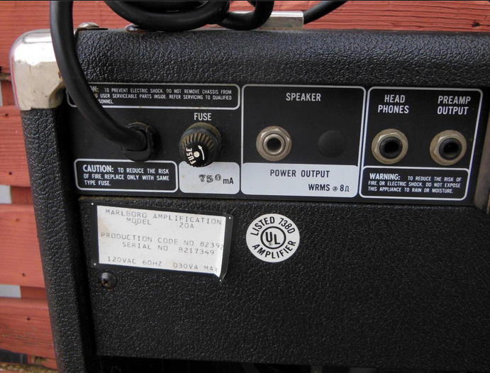 Marlboro Amplifiers Vintage Guitar and Bass Amps Marlboro 132A amplifier