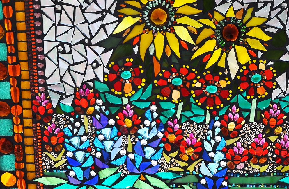 Kathleen Dalrymple - Glass Artist: "Spring Beauty Pageant" - Mosaic