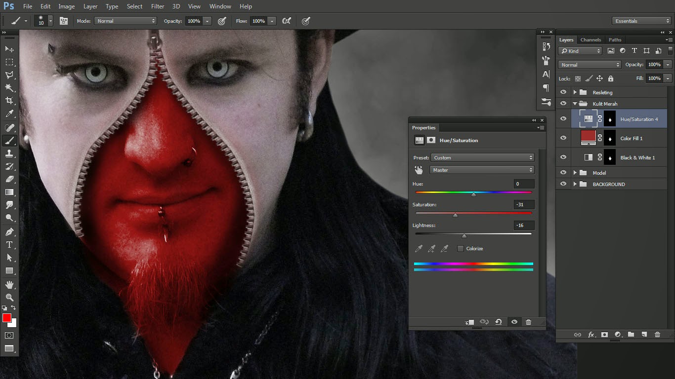 Extreme Tutorial Zombie dengan Photoshop Extreme Tutorial Zombie dengan Photoshop